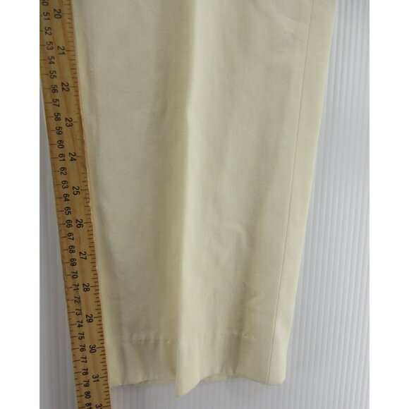 VINTAGE Ralph Lauren Polo Pants 38X32 Cream Chino Side Tabs Trousers * - Picture 4 of 14